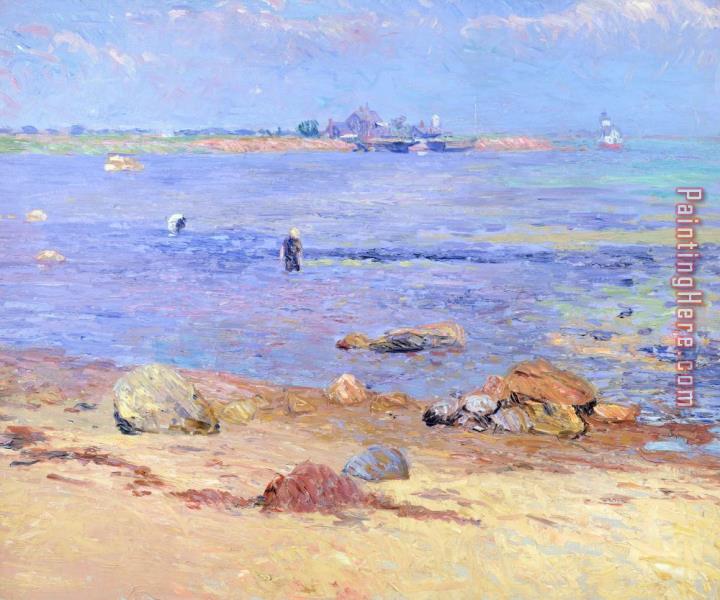 William James Glackens Treading Clams at Wickford